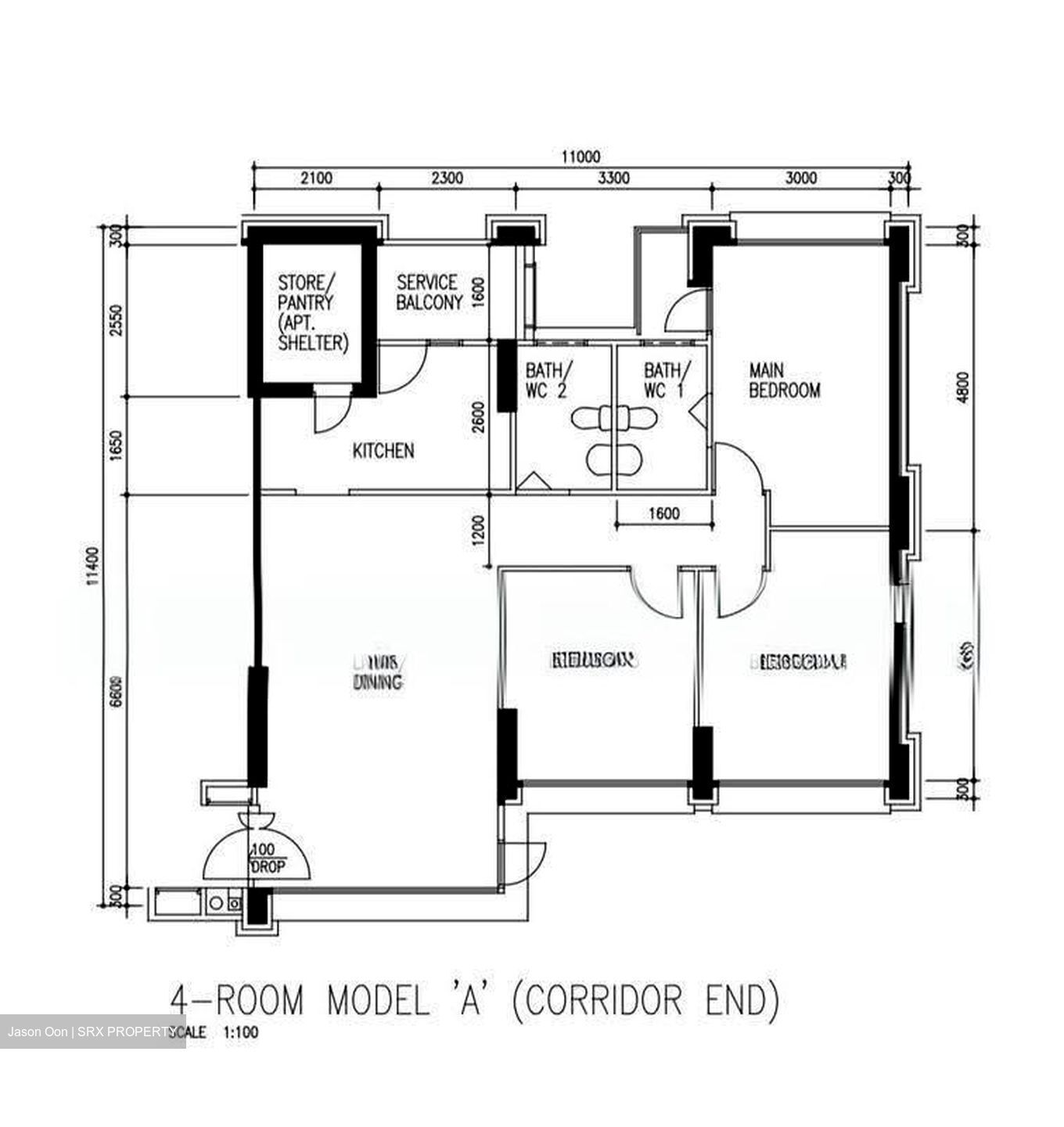 Blk 699B Hougang Street 52 (Hougang), HDB 4 Rooms #635079881